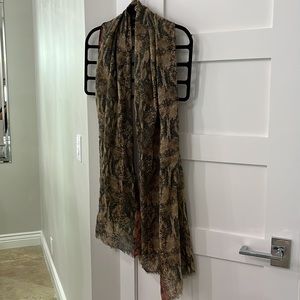 Juicy couture snakeskin print scarf